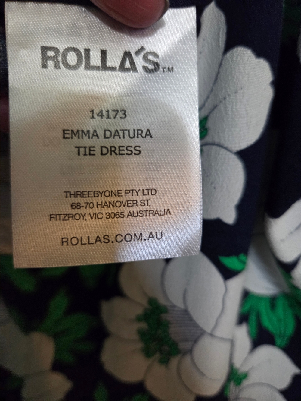 Navy Floral Tie Strap Mini Dress Small 90s Aesthetic - Picture 10 of 11